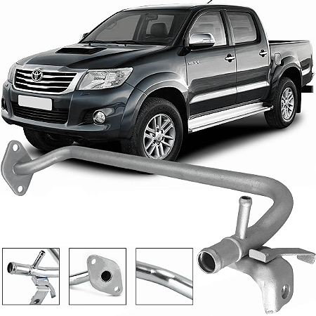 Tubo Cano Agua Motor Hilux 2.7 2005 a 2015