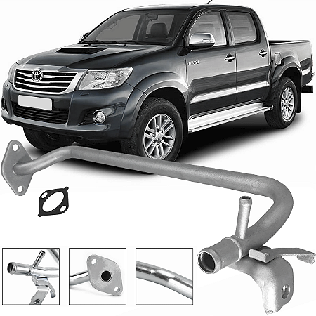 Tubo Cano Agua Motor Hilux 2.7 2005 a 2015