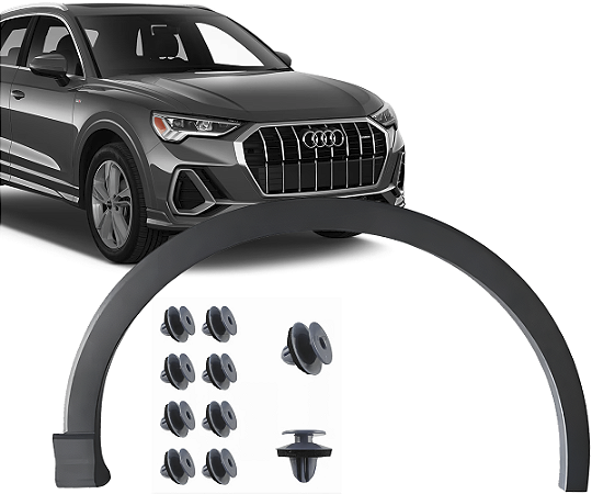Moldura Friso Alargador Paralama Dianteiro Direito Audi Q3 1.4 Black 2020 a 2024