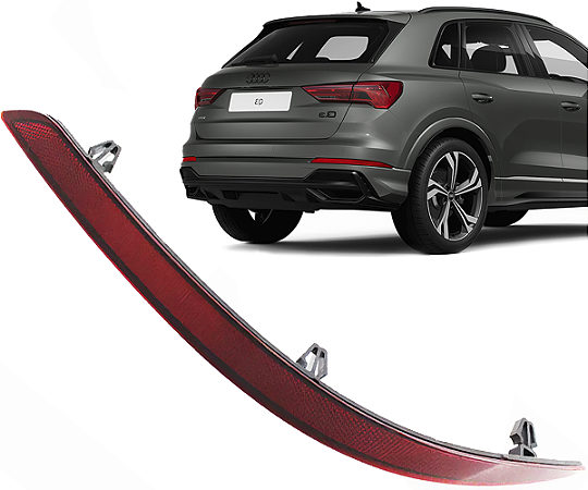 Lanterna Refletor Olho Gato Direito Parachoque Audi Q3 2020 a 2024