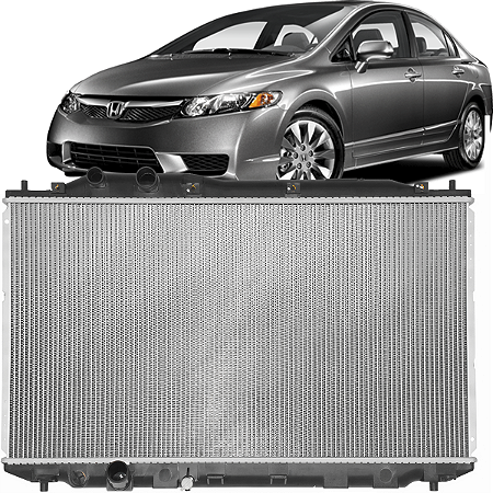 RADIADOR ÁGUA NEW CIVIC Aut Manual 2007 2008 2009 2010 2011