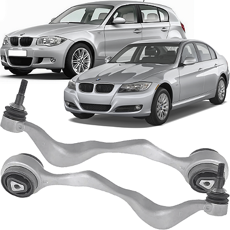 Par Braço Curvo Dianteiro Bmw 118i 120i 318i 320i N46 2006 á 2012 X1 2009 a 2015