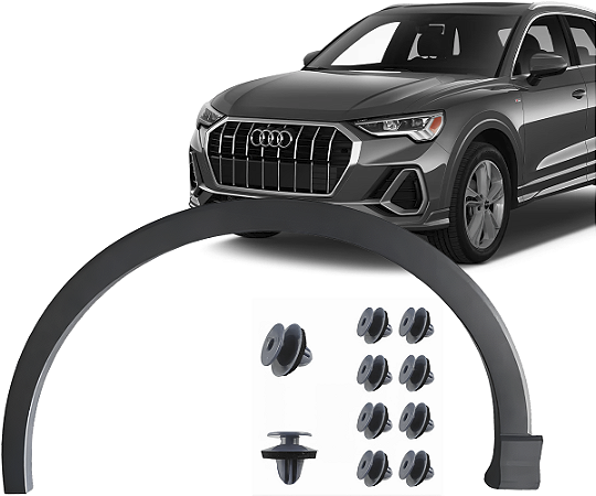 Moldura Friso Alargador Paralama Dianteiro Esquerdo Audi Q3 2020 a 2024