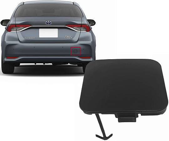 Tampa Reboque Parachoque Traseiro Corolla Sedan 2020 a 2023