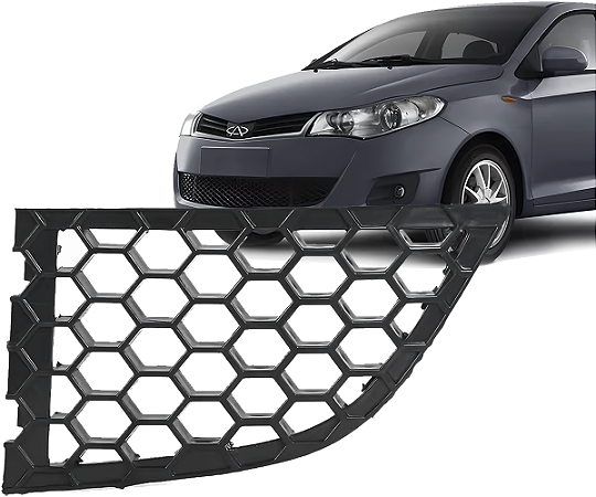 Grade Tela Inferior Direita Parachoque Dianteiro Chery Celer Hatch Sedan 2013 a 2015