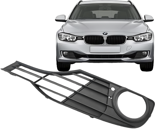 Grade Moldura Farol Milha Esquerdo Bmw 316i 320i 328i 2012 a 2015