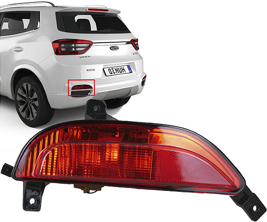 Lanterna Refletor Olho Gato Traseiro Esquerdo Tiggo 5x 2019 a 2022