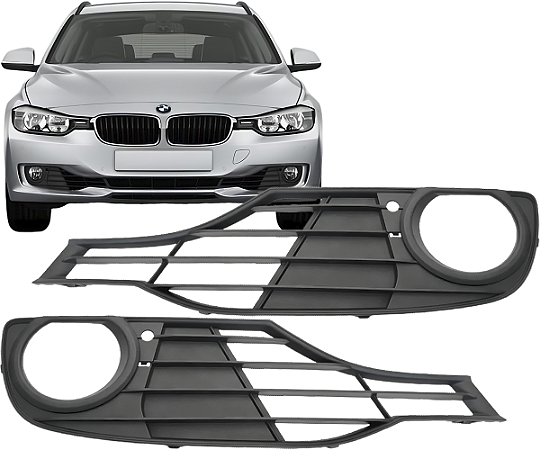 Par Grade Moldura Farol Milha Bmw 316i 320i 328i 2012 a 2015