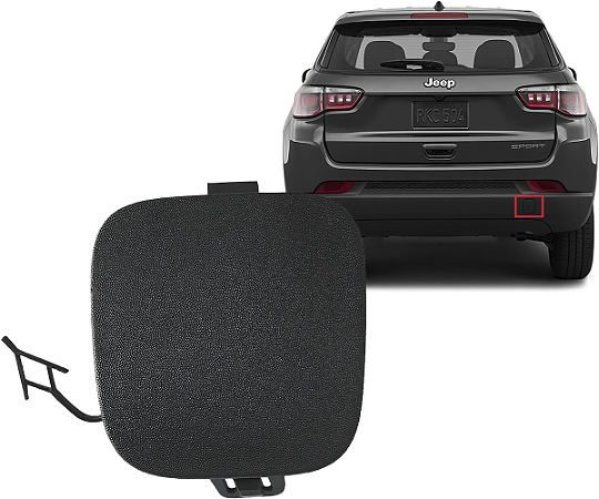 Tampa Reboque Parachoque Traseiro Jeep Compass 2017 a 2021