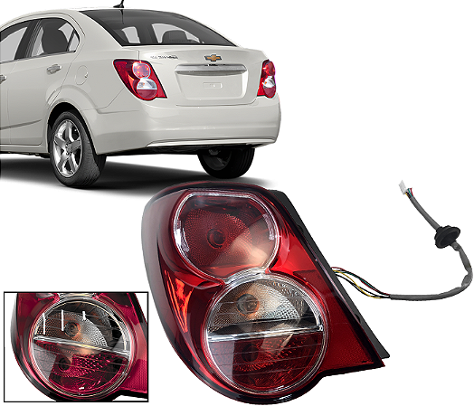 Lanterna Traseira Esquerda Sonic Sedan 2012 2013 2014