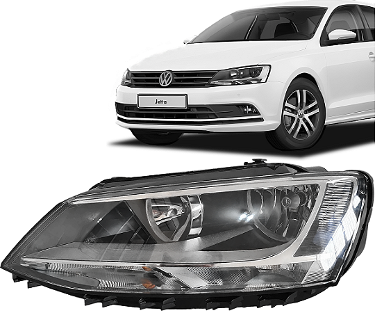 Farol Lado Esquerdo Jetta 2011 a 2018
