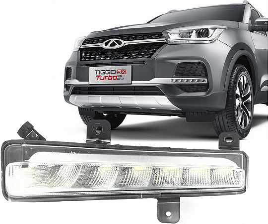 Farol Milha Led Drl Esquerdo Tiggo 5x 2019 a 2022