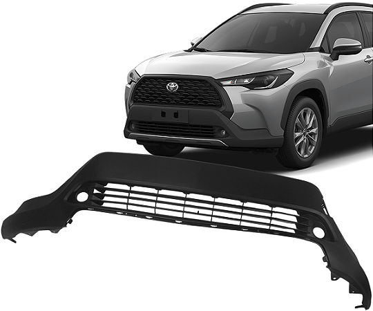 Spoiler Grade Inferior Parachoque Corolla Cross 2021 a 2024