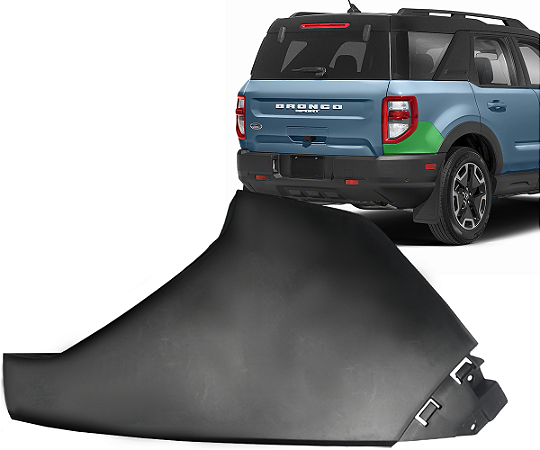 Ponteira Polaina Direito Parachoque Traseiro Ford Bronco Sport 2022 a 2025