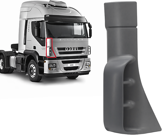 Defletor Acabamento Moldura Coluna Grade Iveco Stralis Direito 2007 a 2018
