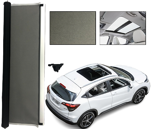 Cortina Persiana Teto Solar Hrv 2016 a 2020 Cinza