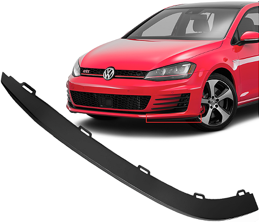 Spoiler Golf Gti Mk7 Moldura Inferior Esquerdo Parachoque Dianteiro  2014 a 2017