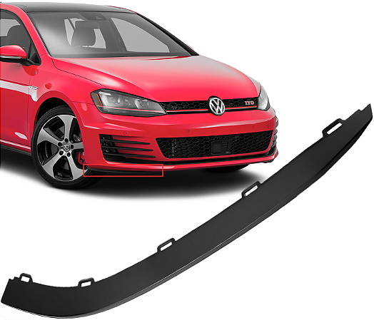Spoiler Moldura Inferior Direito Parachoque Dianteiro Golf Gti Mk7 2014 a 2017