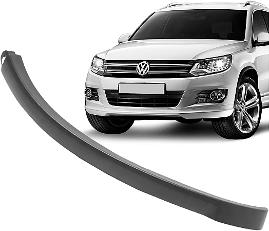 Moldura Tiguan Aplique Esquerdo Parachoque Dianteiro 2009 a 2016
