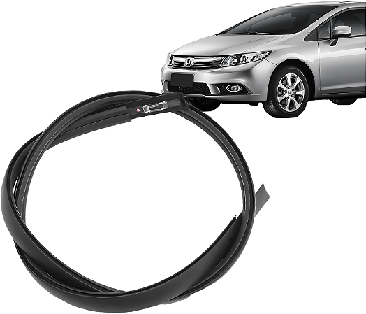 Friso Borracha Lateral Teto Esquerda Civic 2012 a 2016