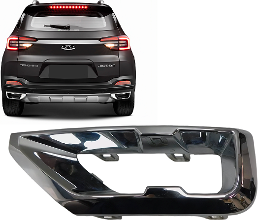 Friso Moldura Escape Cromada Direita Parachoque Traseiro Tiggo 5x 2023 a 2025