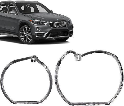 Acrílico Drl Angel Eyes Farol Direito Bmw X1 F48 2016 a 2019