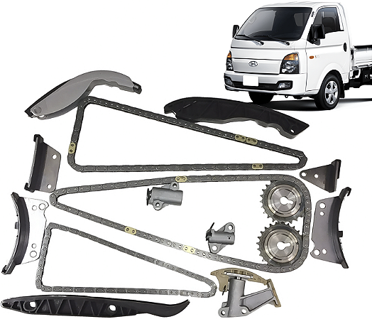 Kit Corrente Comando Distribuição Hr H100 Bongo K2500 2.5 15v 2012 a 2021 - 15pcs