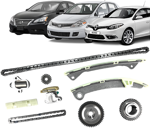 Kit Corrente Comando Distribuição Tiida Livina 1.8 Sentra Fluence 2.0