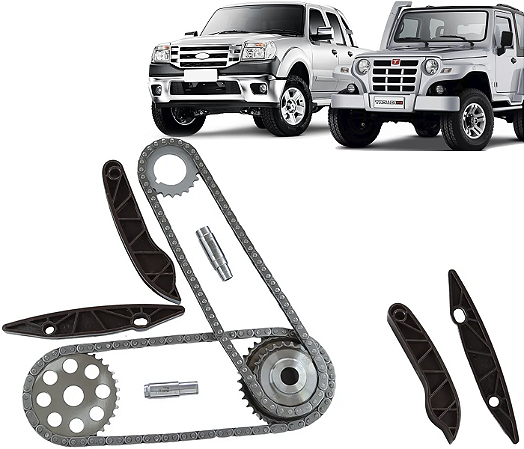 Kit Corrente Comando Distribuição Ranger 3.0 Troller 3.0 2005 A 2012 PowerStroke