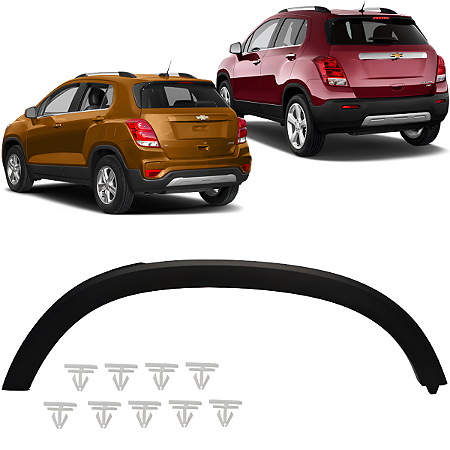 Friso Moldura Aplique Alargador Paralama Traseiro Esquerdo Tracker 2014 á 2019