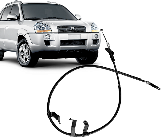 Cabo Freio Mão Traseiro Direito Tucson 2005 a 2014