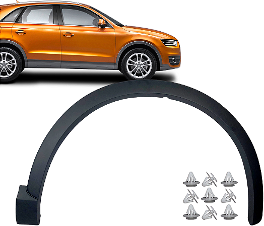 Moldura Alargador Friso Paralama Dianteiro Direito Audi Q3 2012 a 2019