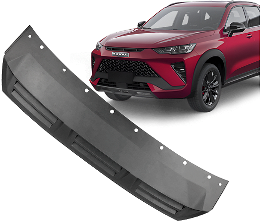 Aplique Spoiler Moldura Inferior Parachoque Dianteiro Haval H6 Gt 2023 a 2025