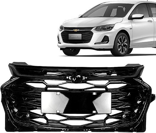 Grade Dianteira Modelo Rs Novo Onix 2020 a 2025 Black Piano