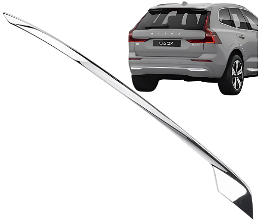Friso Aplique Cromado Direito Parachoque Traseiro Xc60 Inscription 2018 a 2021