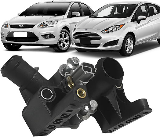 Cavalete Carcaça Agua Termostatica C/ Sensor New Fiesta Ka Ecosport Focus 1.5 1.6 Sigma 2011 a 2018