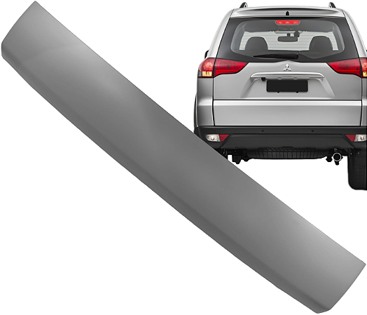 Moldura Aplique Tampa Parachoque Traseiro Pajero Dakar 2008 a 2016