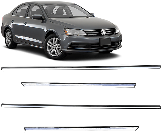 Kit Pestana Cromada Porta Jetta 2011 a 2017