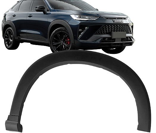 Alargador Friso Moldura Aplique Paralama Direito Haval H6 Gt 2023 a 2025