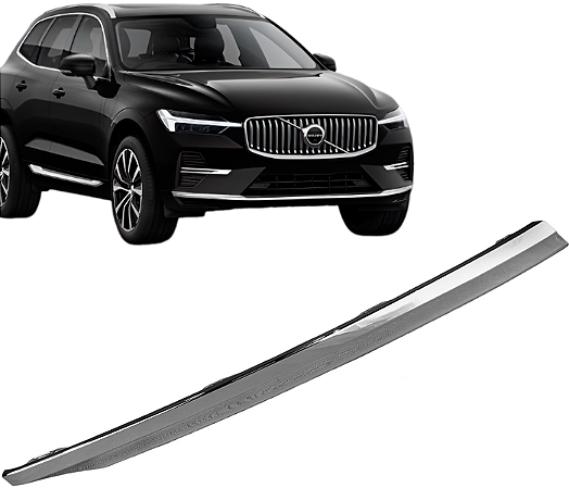 Friso Aplique Spoiler Direito Cromado Parachoque Dianteiro Xc60 2022 a 2024