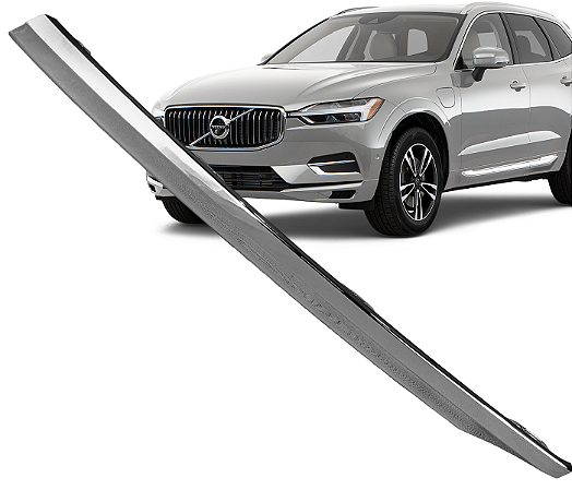 Friso Aplique Spoiler Esquerdo Cromado Parachoque Dianteiro Xc60 2022 a 2024