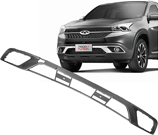 Moldura Aplique Friso Parachoque Dianteiro Tiggo 7 2019 a 2023