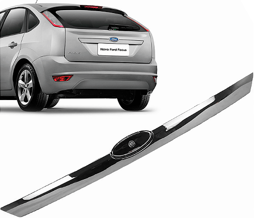 Friso Aplique Moldura Cromada Tampa Traseira Focus hatch 2009 a 2013