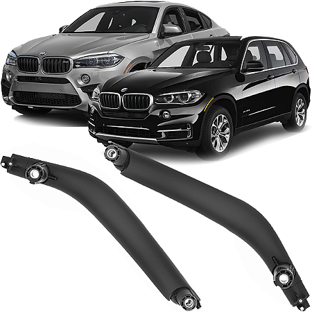 Par Puxador Porta Bmw X5 X6 F15 F16 2014 á 2019 Preto
