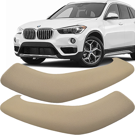 Par Capa Puxador Porta Bmw X1 F48 2016 á 2019 Bege