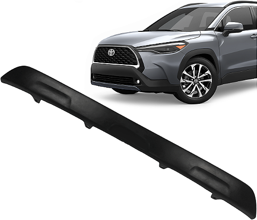 Spoiler Saia Aplique Moldura Inferior Parachoque Dianteiro Corolla Cross 2021 a 2024