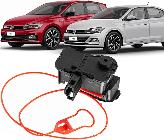 Motor Atuador Trava Eletrica Tampa Portinhola Tanque Combustivel Polo Nivus Virtus 2018 a 2024