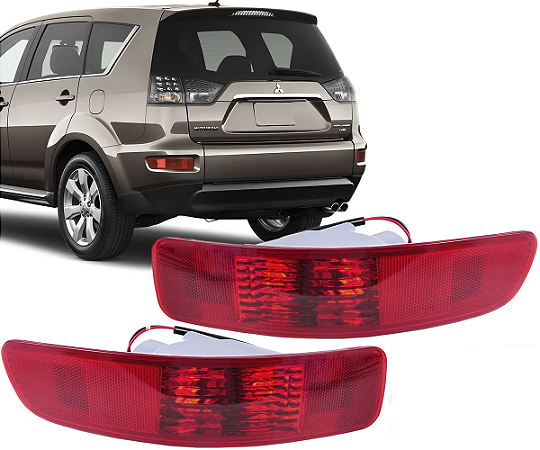 Par Refletor Lanterna Olho Gato Outlander 2008 a 2013