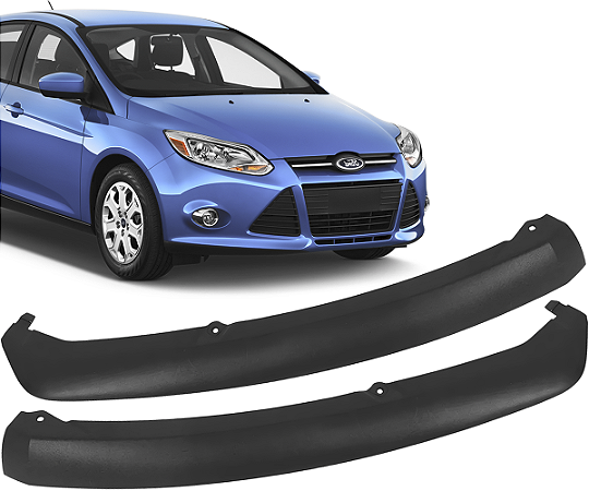Par Spoiler Acabamento Inferior Parachoque Dianteiro Focus 2014 2015