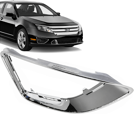 Moldura Grade Cromada Farol Milha Direito Fusion 2010 a 2012